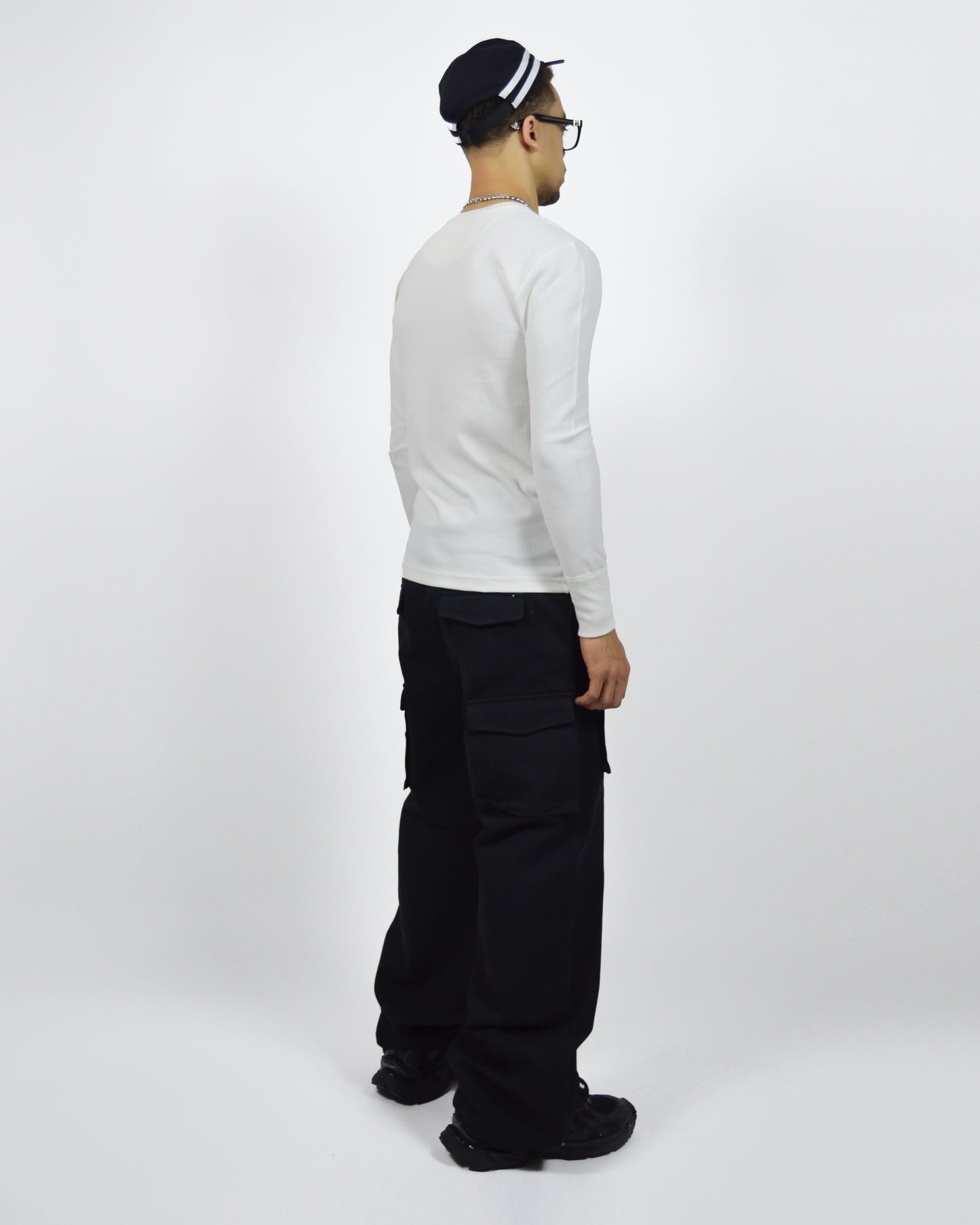 Scribbled Ivory Long Sleeve Thermal