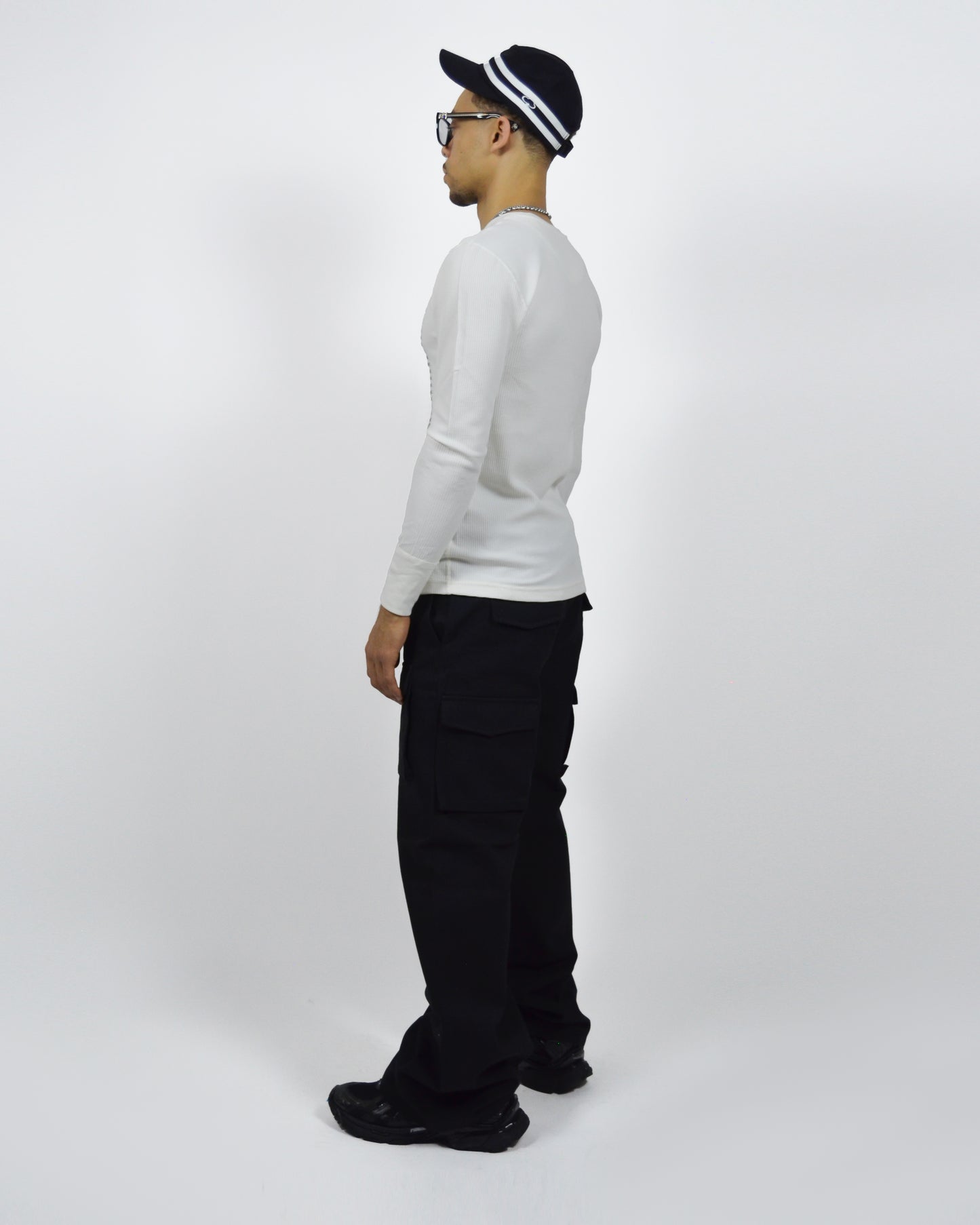 Scribbled Ivory Long Sleeve Thermal
