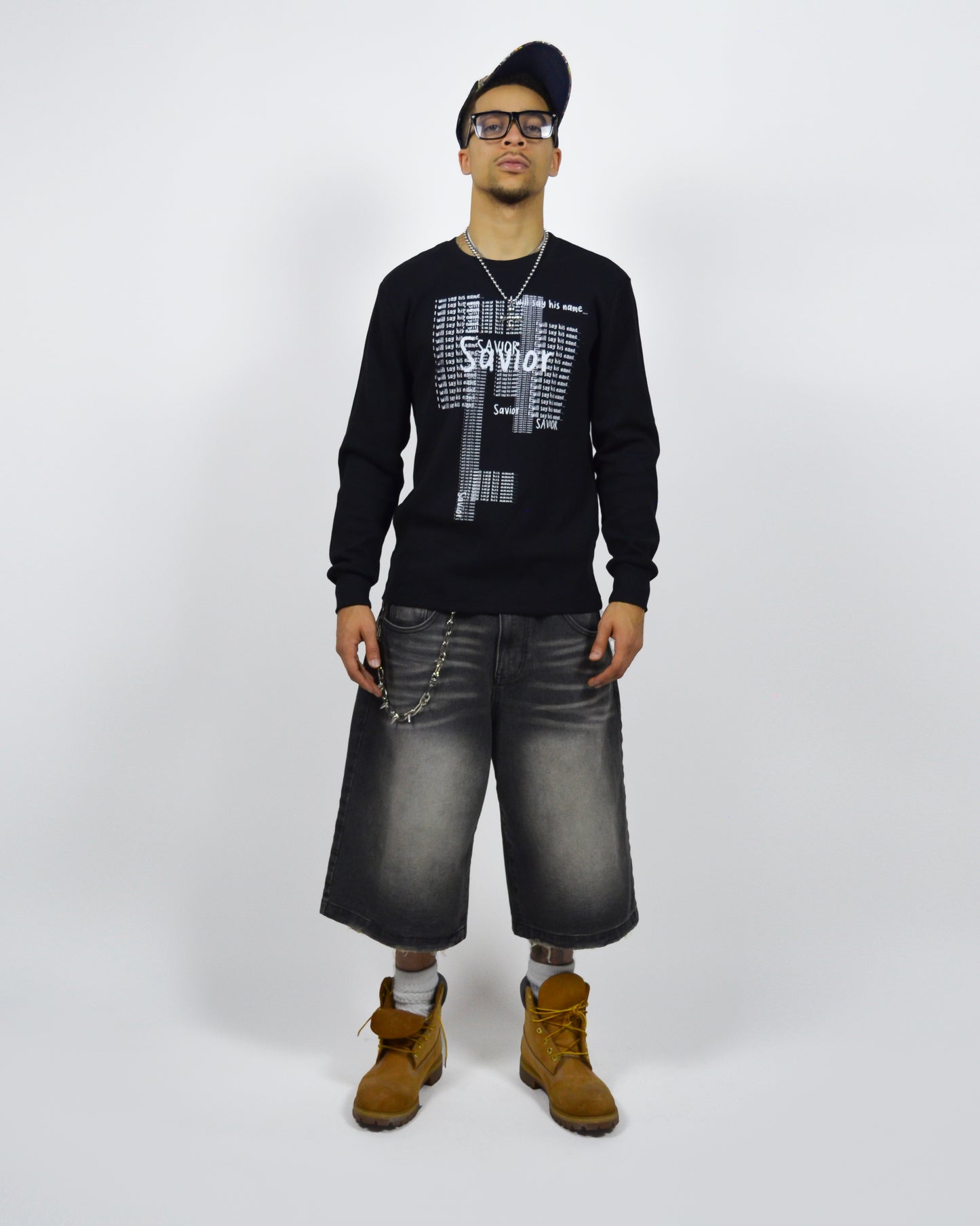 Scribbled Onyx Long Sleeve Thermal