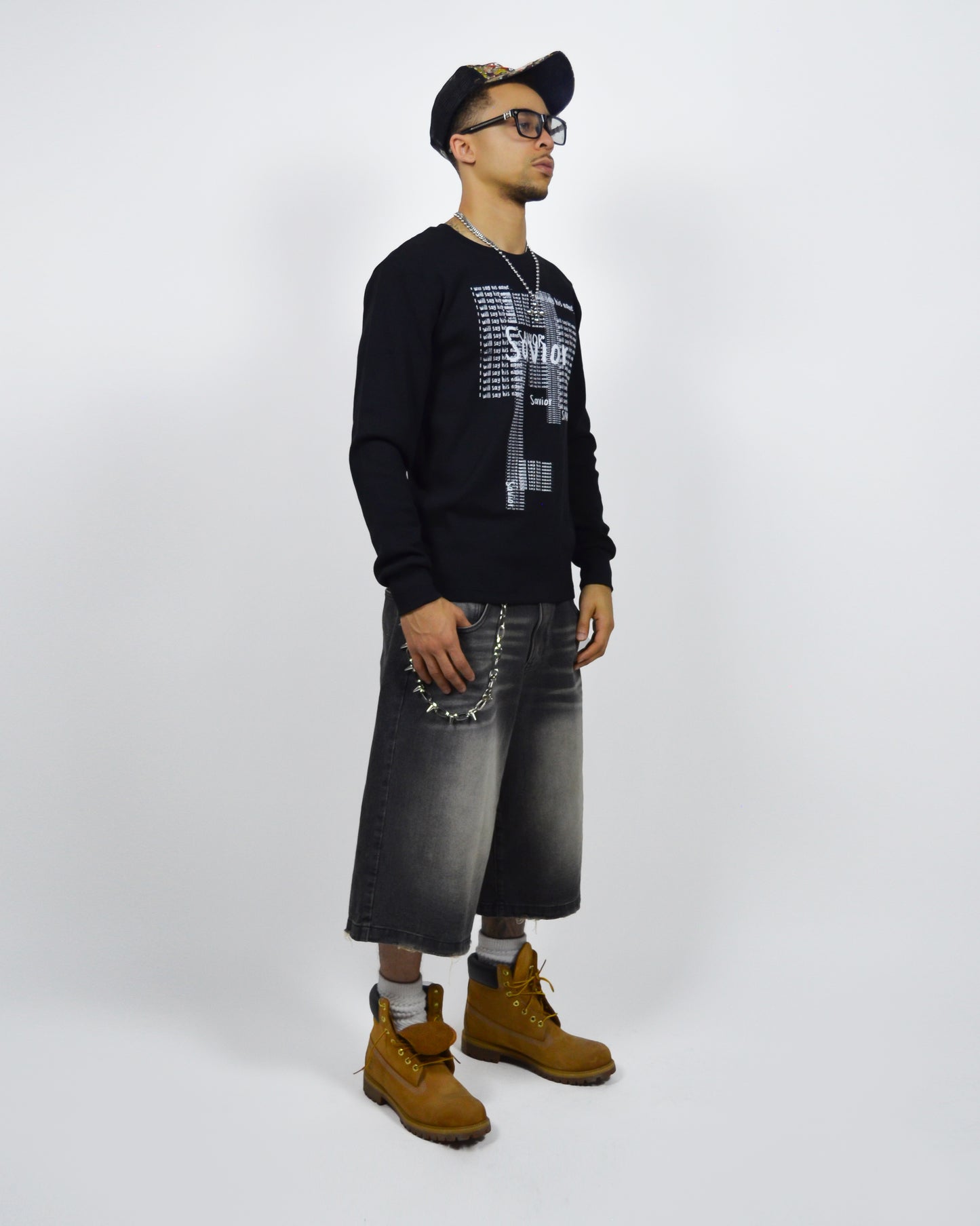 Scribbled Onyx Long Sleeve Thermal