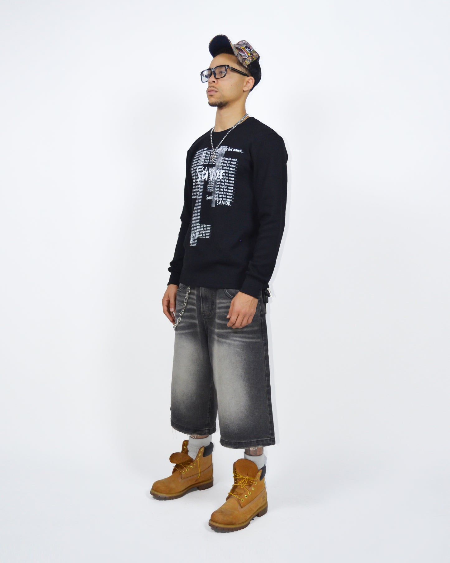 Scribbled Onyx Long Sleeve Thermal